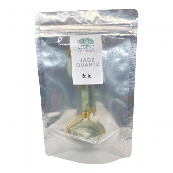 Jade Quartz Roller Silver Bag