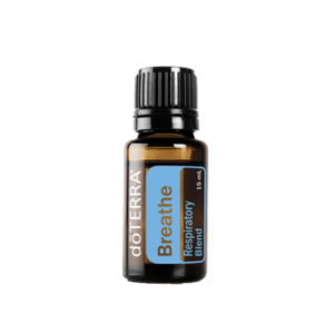 doTERRA Breathe Oil with black color bottle in round shape