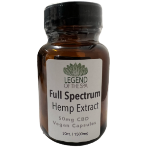 Full Spectrum Hemp Extract in black color bottle round shape